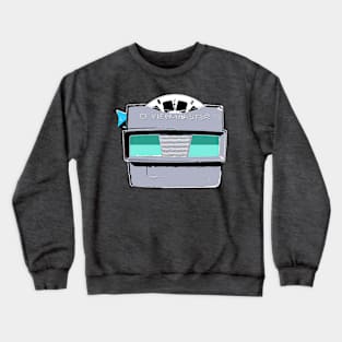 View-Master in Soft Gray and Seafoam Green Crewneck Sweatshirt